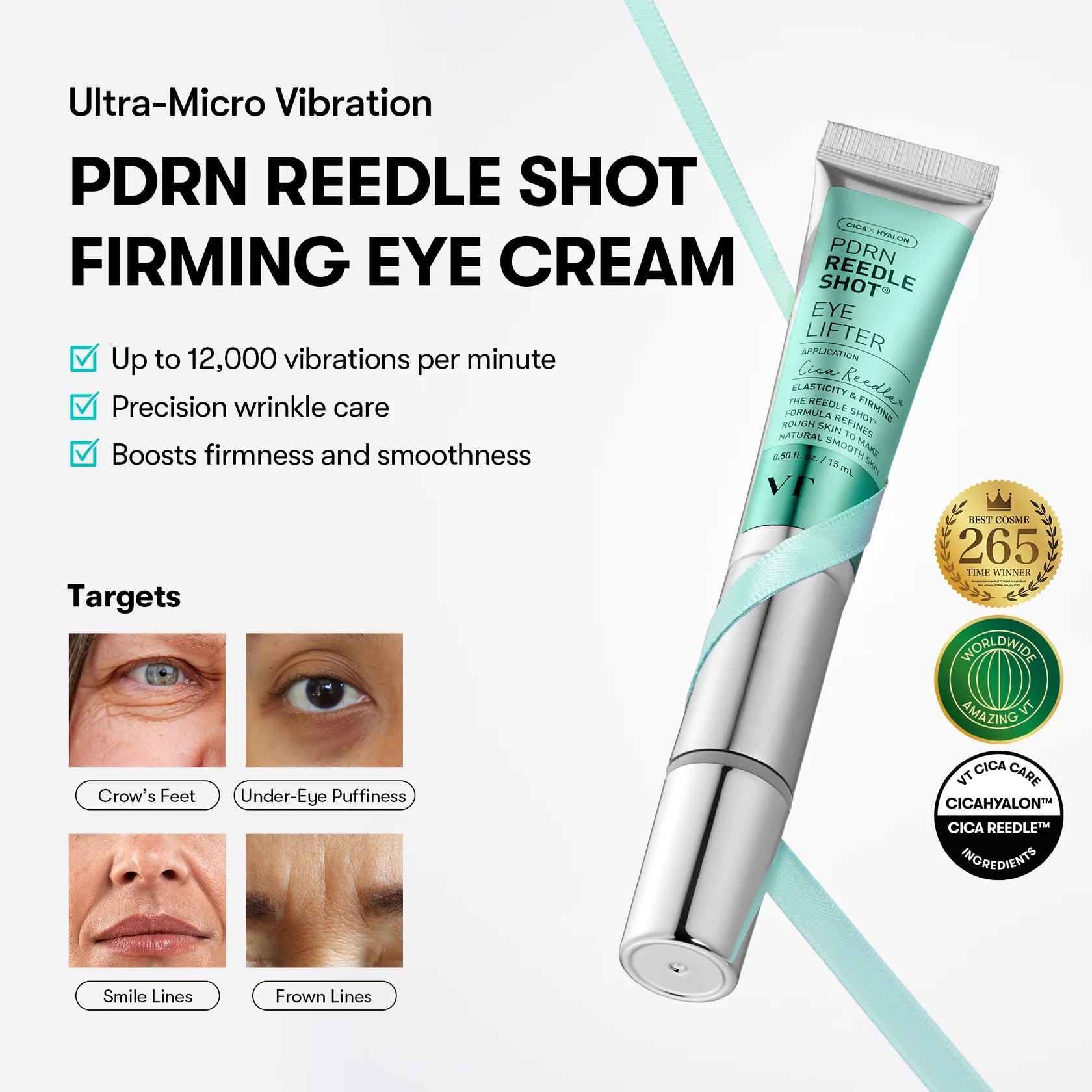 VT Cosmetics - PDRN Reedle Shot Firming Eye Cream