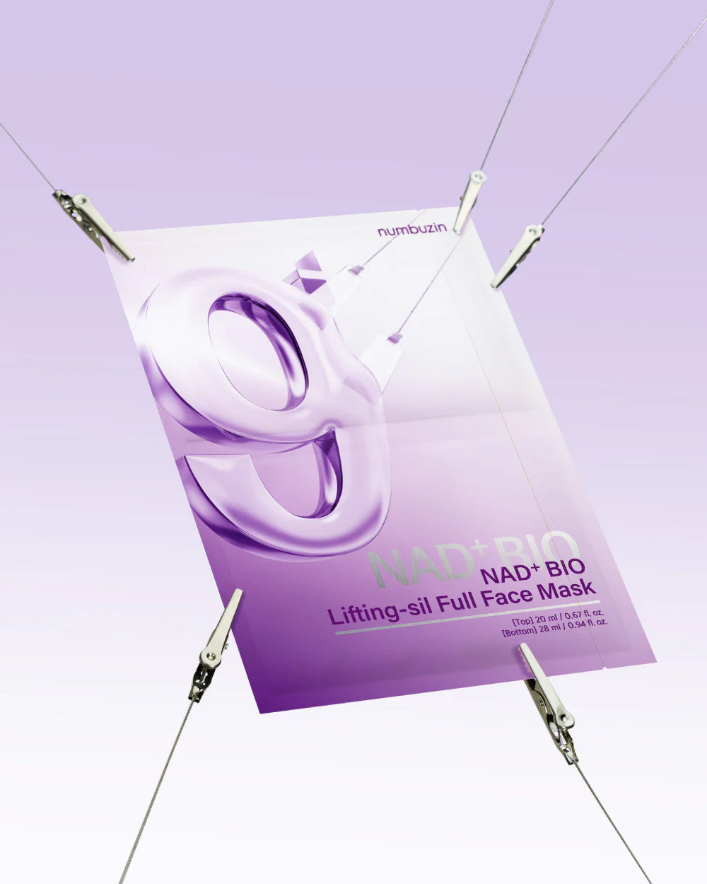 Numbuzin - No.9+ NAD Bio Lifting Full Cover Facial Mask