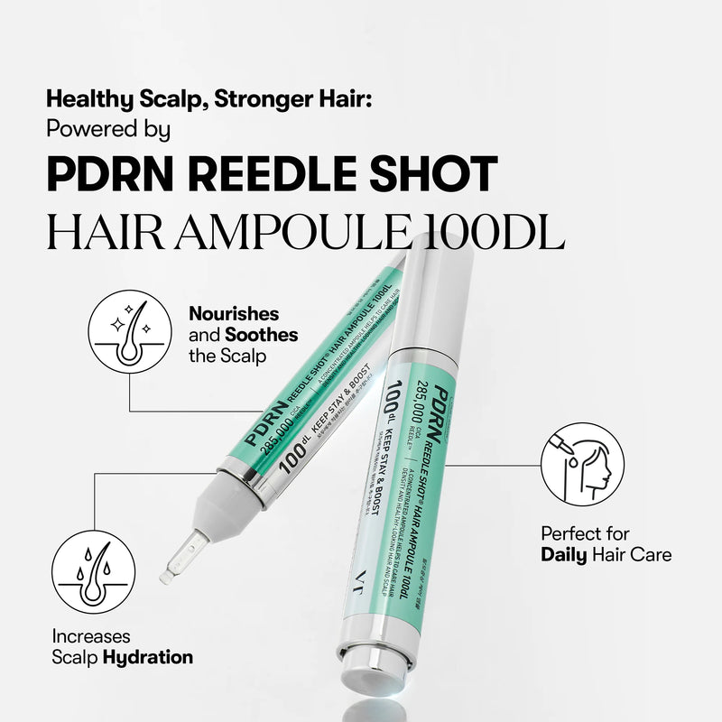 VT Cosmetics - PDRN Reedle Shot Hair Ampoule 100dl, vista alternativa