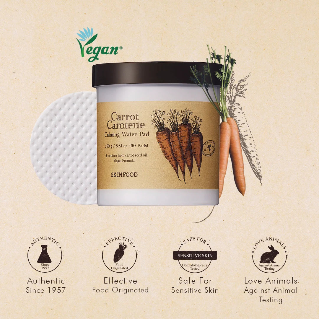 SKINFOOD - Carrot Carotene Calming Water Pad