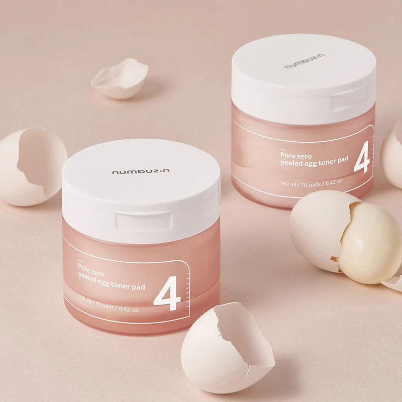 Numbuzin - No.4 - Pore Zero Peeled Egg Toner Pad