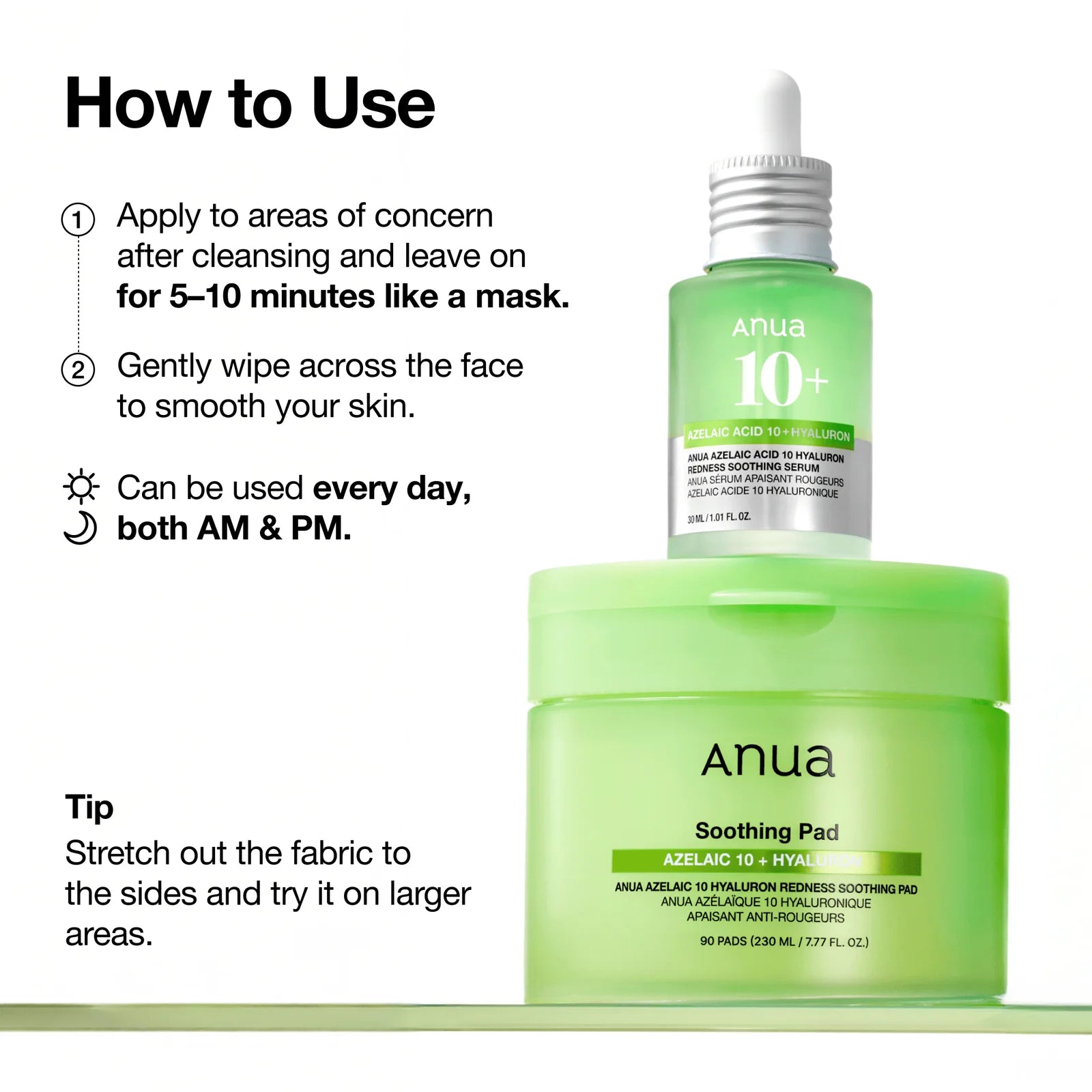 ANUA - Azelaic 10 Hyaluron Redness Soothing Pad